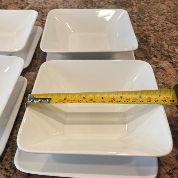 Maxwell & Williams White Basic Piazzo collection -- 4 bowls and plates - Picture 4 of 9